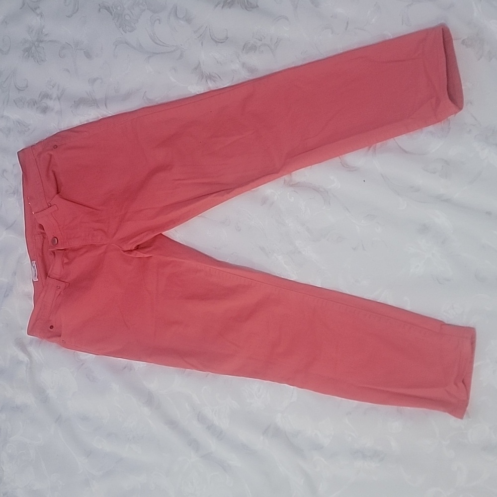 🔥 Gap 1969 Womens s 30 fire coral  Legging Jeans 5 Pocket Stretchable in EUC
